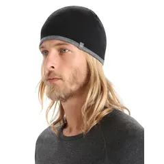 Icebreaker - Czapka merino U 200 Oasis Reversible Beanie - Black