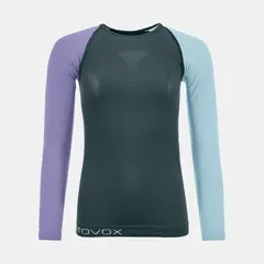 Ortovox Damska koszulka z wełną merino 120 COMP LIGHT LONG SLEEVE W dark arctic grey, Kolor: szary, Rozmiar: S