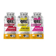 Żel energetyczny Melli Gel 100% BIO - miód organiczny i sól himalajska - malina + kofeina 32g