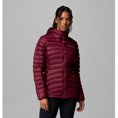 Columbia kurtka puchowa damska Corelite Down Hooded Jacket - Rich Wine, Rozmiar: S