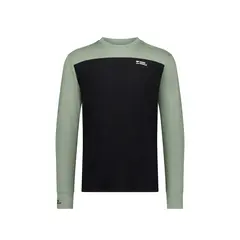 Mons Royale Bluza męska merino Yotei Merino Long Sleeve - Willow / Black, Rozmiar: M