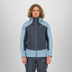Karpos - Kurtka membranowa męska Storm Evo Jacket - Woodland Grey / Storm Blue, Rozmiar: M