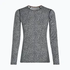 Icebreaker - Koszulka damska Merino 200 Oasis LS Flock - Midnight Navy / Snow, Rozmiar: XS