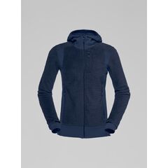 Norrona - Damska bluza hybrydowa falketind Alpha 120 Zip Hood Indigo Night, Rozmiar: M
