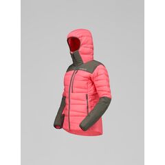 Norrona - Damska kurtka puchowa falketind down 750 Zip Hood Calypso Coral, Rozmiar: S