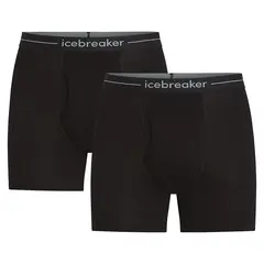 Icebreaker bokserki męskie z wełny merino Anatomica Boxers  (2-pak)- black, Rozmiar: S