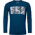 Ortovox - Koszulka męska 185 Merino Shape PIC Long Sleeve petrol blue
