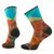Smartwool skarpety damskie Hike Targeted Cushion Mountain Prism Print Crew Socks - orange rust, Rozmiar: M (38-40)