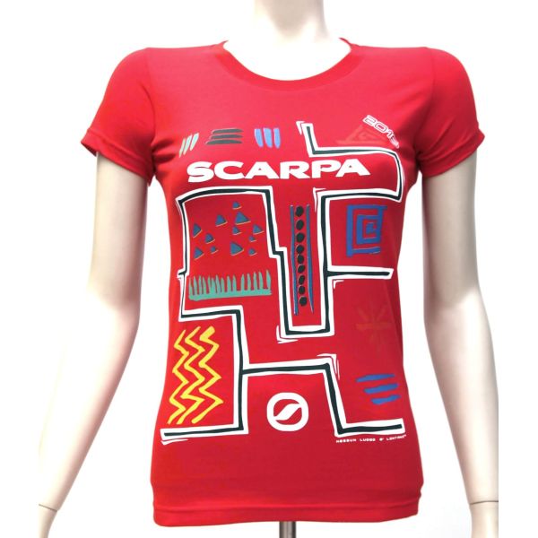 T-shirt wspinaczkowy damski Africa Scarpa red
