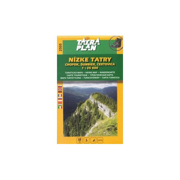 Mapa Nizke Tatry Chopok - Dumber - Certovica 1:25 000 Tatra Plan