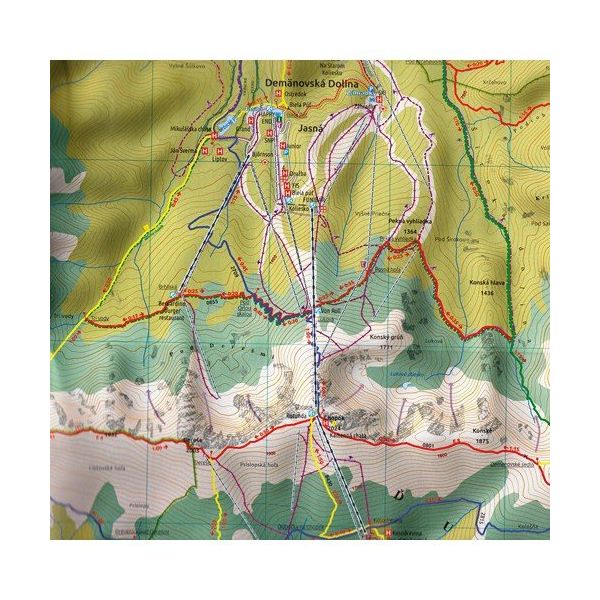 Mapa Nizke Tatry Chopok - Dumber - Certovica 1:25 000 Tatra Plan