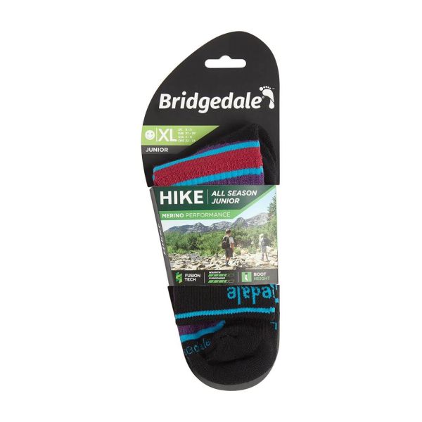 Bridgedale - Skarpety Hike junior purple/black