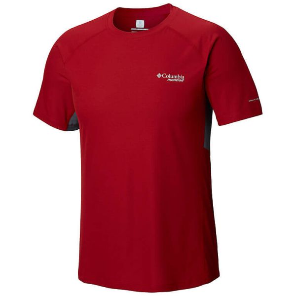 Columbia - Koszulka męska Titan Ultra Shirt Red Velvet, Graphite