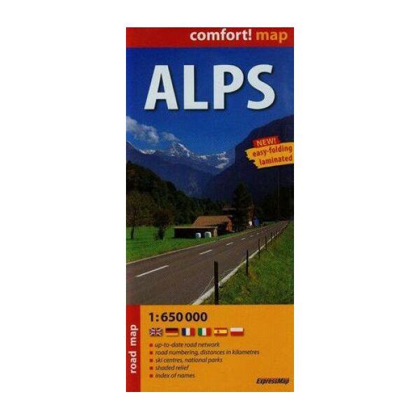 Mapa Alpy