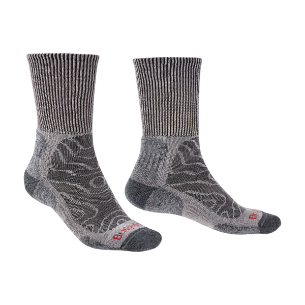 Bridgedale - Skarpety męskie Hike lightweight boot merino comfort grey