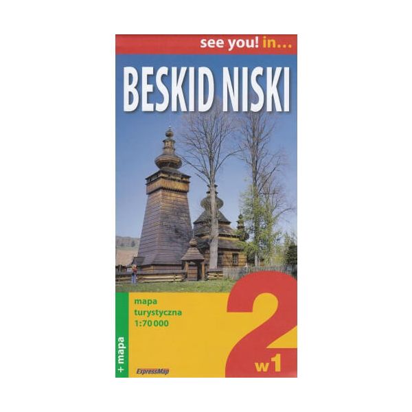 ExpressMap - Przewodnik Bieszczady Beskid Niski 2w1 2019. Góry Sanocko - Turczańskie
