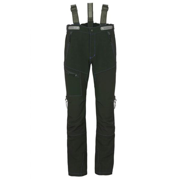 Milo - Spodnie męskie Lahore Pants black/blue zips