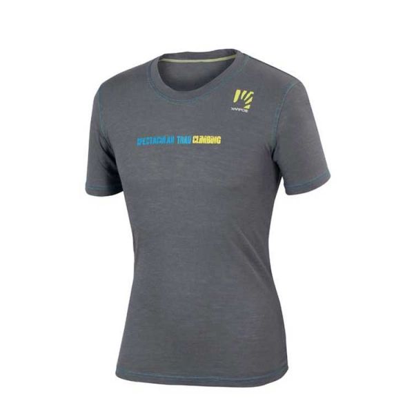 Karpos - T-shirt męski Profili Jersey Lead Grey / Bluette