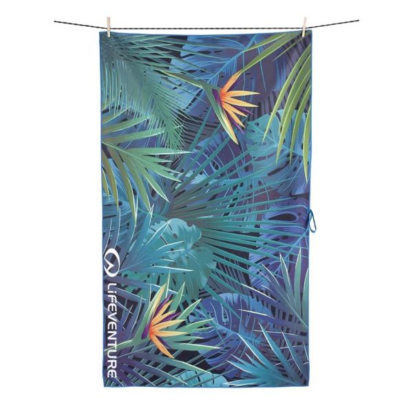 Lifeventure - Ręcznik turystyczny Tropical Printed SoftFibre Trek Towel