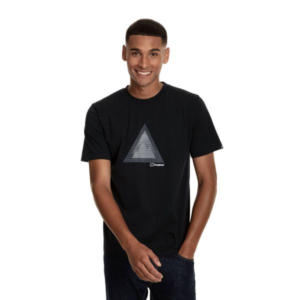 Berghaus - T-shirt męski Abstract Mountain black
