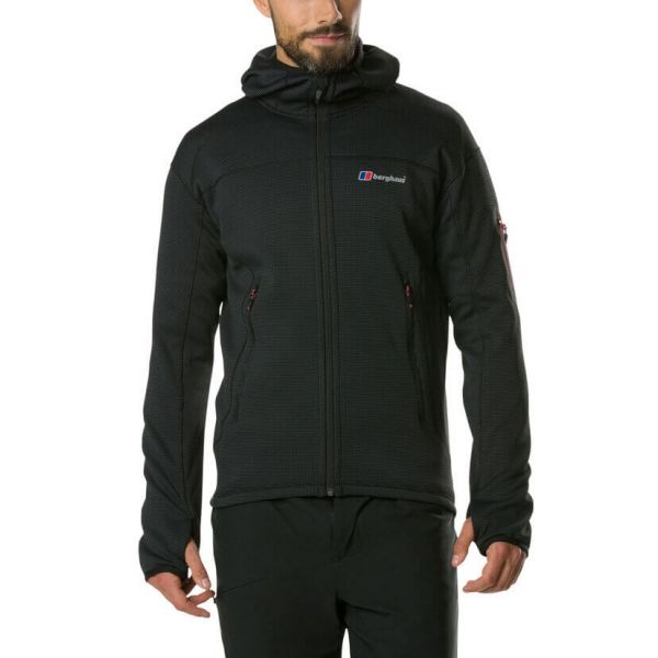 Berghaus - Bluza polarowa męska Pravitale Mountain 2.0 Hooded carbon/black