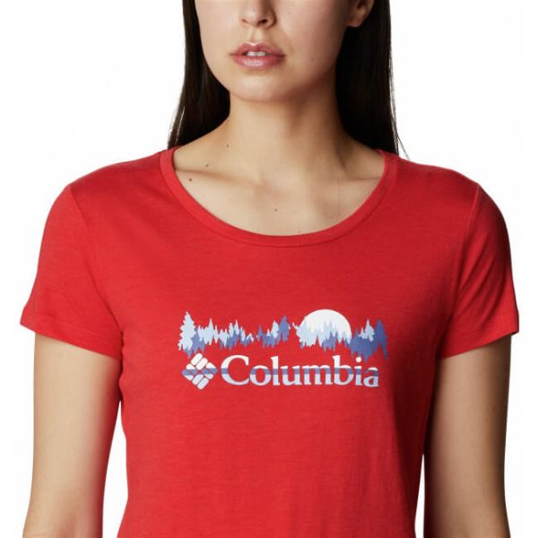 Columbia - Koszulka damska Daisy Days SS bright red