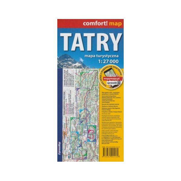 Expressmap - Mapa Tatry, 1:27 000 2020 LAM