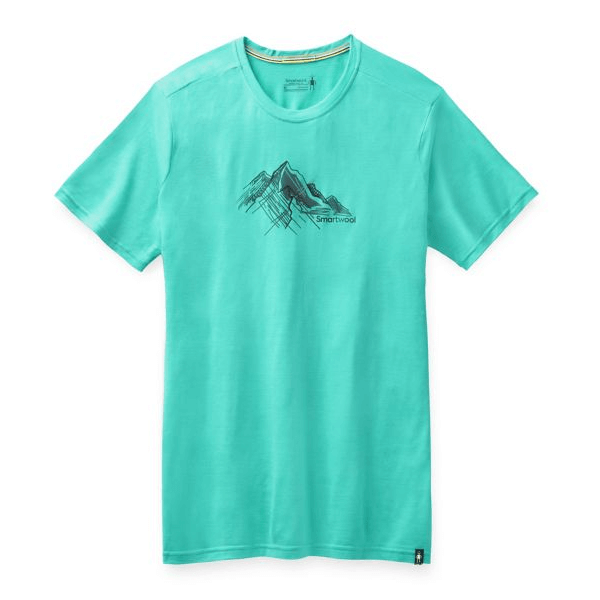 Smartwool - Koszulka męska Merino Sport 150 Rocky Range Graphic Tee iceberg blue