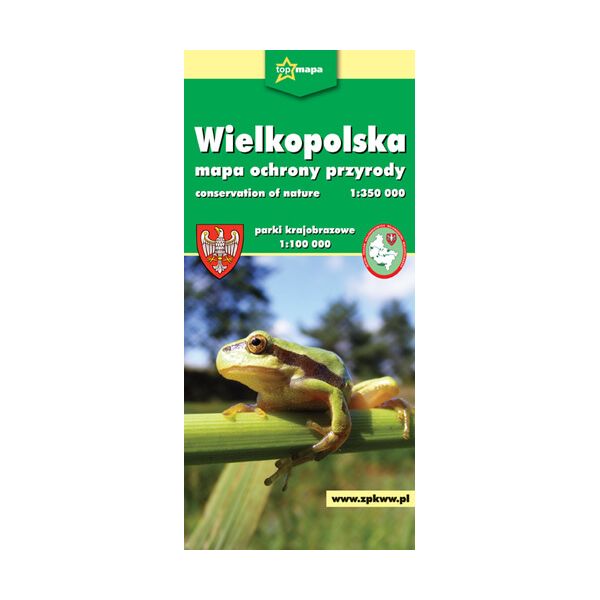 TopMapa - Wielkopolska mapa ochrony przyrody, 1:350 000