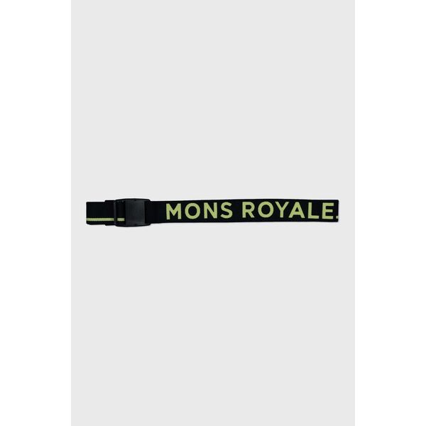 Mons Royale  - Elastyczny pasek do spodni Belt PIP Black / Sonic Lime