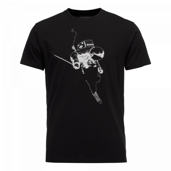 Black Diamond - T-shirt męski M SS Faceshot tee black-white