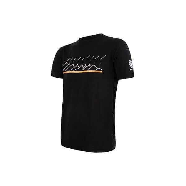 Sensor - T-shirt męski Merino Air PT Tee SS black