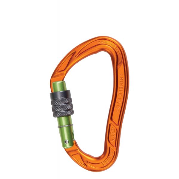 Climbing Technology - Karabinek NIMBLE - EVO SG orange / green
