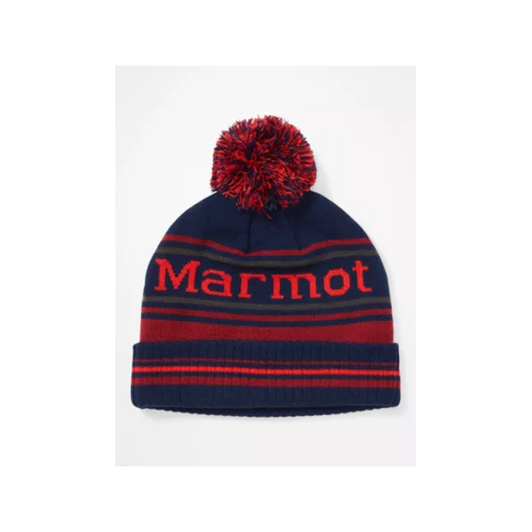 Marmot - Czapka Retro Pom Hat Arctic Navy / Brick