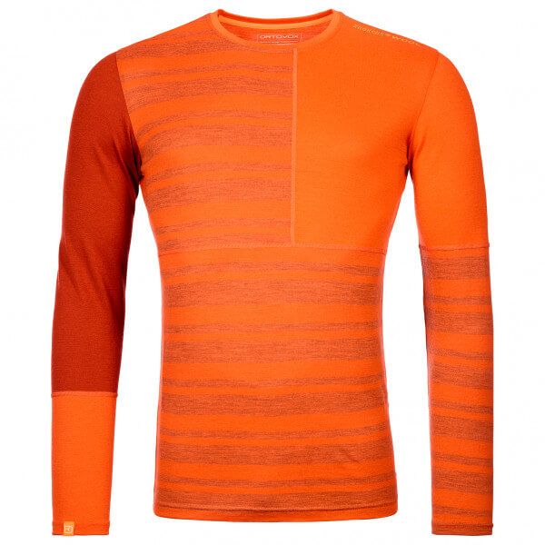 Ortovox - Koszulka męska 185 Rock'N'Wool Long Sleeve desert orange