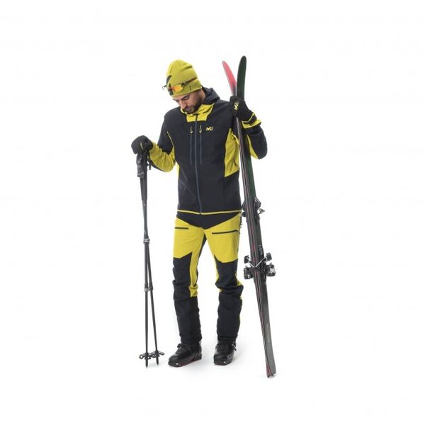 Millet - Spodnie skitourowe męskie Touring Shield II PT black / wild lime