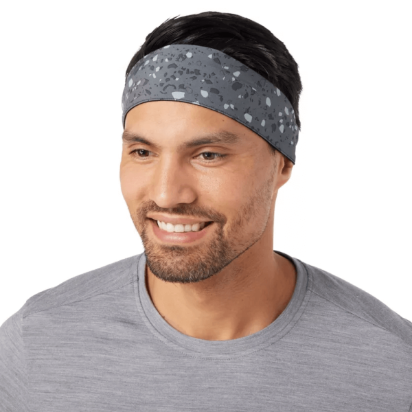 Smartwool - Opaska na głowę Merino Sport Headband black composite print