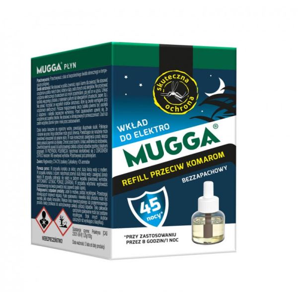 Mugga - Wkład do ELEKTRO na komary, meszki, owady na 45 nocy - 35 ml