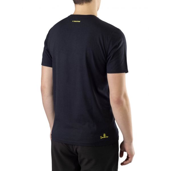 Viking - T-shirt męski Lako Bamboo Man black / yellow