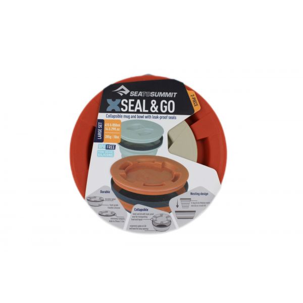 Ultralekki, składany zestaw pojemników X-Seal & Go Set Rust L Sea To Summit