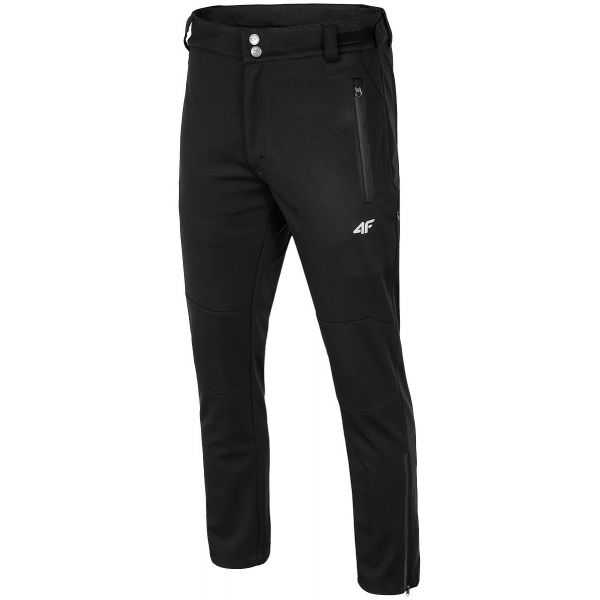 Spodnie męskie softshell SPMT003 czarne 4F