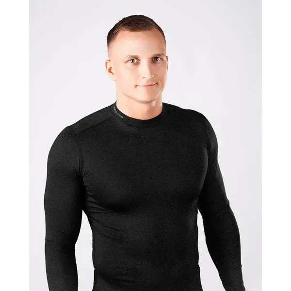 Koszulka męska LS Redline 100 % Merino Saxon 2.0 - czarna, Rozmiar: XL, 4 zdjęcie