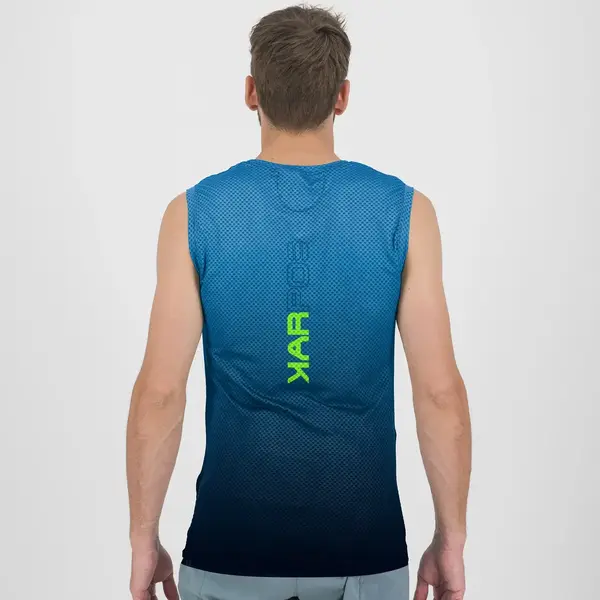 Koszulka męska Karpos Verve Mesh Sleeveless - Black / Indigo Blue, Rozmiar: XL, 4 zdjęcie