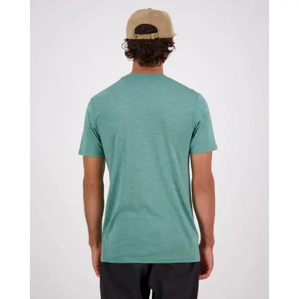 Koszulka męska Mons Royale M Zephyr Merino Cool T-Shirt - Smokey Green, Rozmiar: XL, 2 zdjęcie