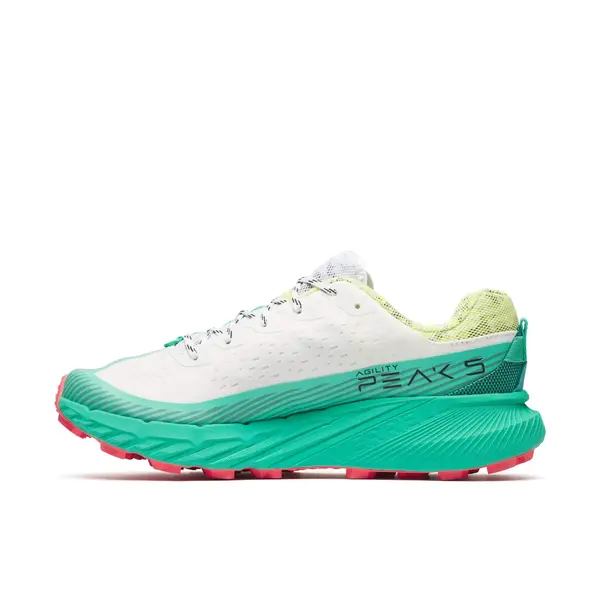 Merrel - buty męskie do biegów górskich Agility Peak 5 - white / turquoise, Rozmiar: 45, 4 zdjęcie