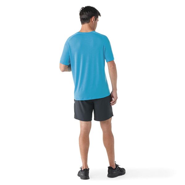 Smartwool T-shirt męski Merino Active Ultralite Short Sleeve - Pool Blue, Rozmiar: L, 3 zdjęcie