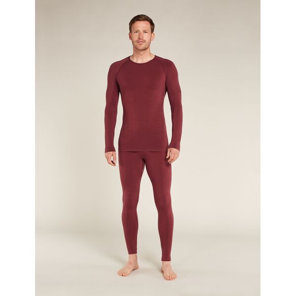 Icebreaker - Legginsy męskie bezszwowe z mieszanki wełny merino 260 ZoneKnit - port, Rozmiar: L, 3 zdjęcie