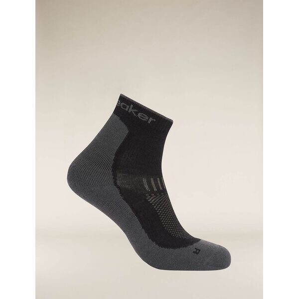Icebreaker skarpetki męskie Hike+ Light Mini z wełny merino - black / obsidian, Rozmiar: L (44.5-46.5)