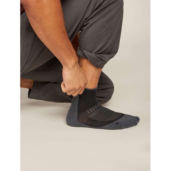 Icebreaker skarpetki męskie Hike+ Light Mini z wełny merino - black / obsidian, Rozmiar: L (44.5-46.5), 3 zdjęcie