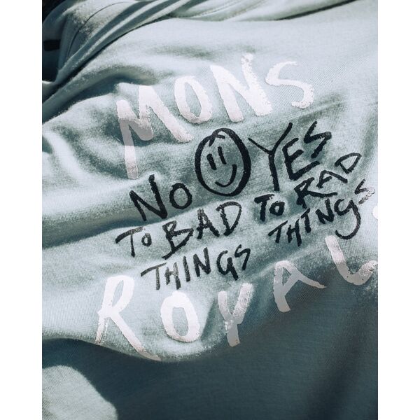 Mons Royale - T-shirt męski Icon Merino Classic T-Shirt - Rad Things / Dew, Rozmiar: S, 3 zdjęcie